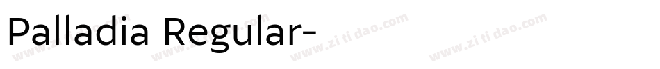 Palladia Regular字体转换